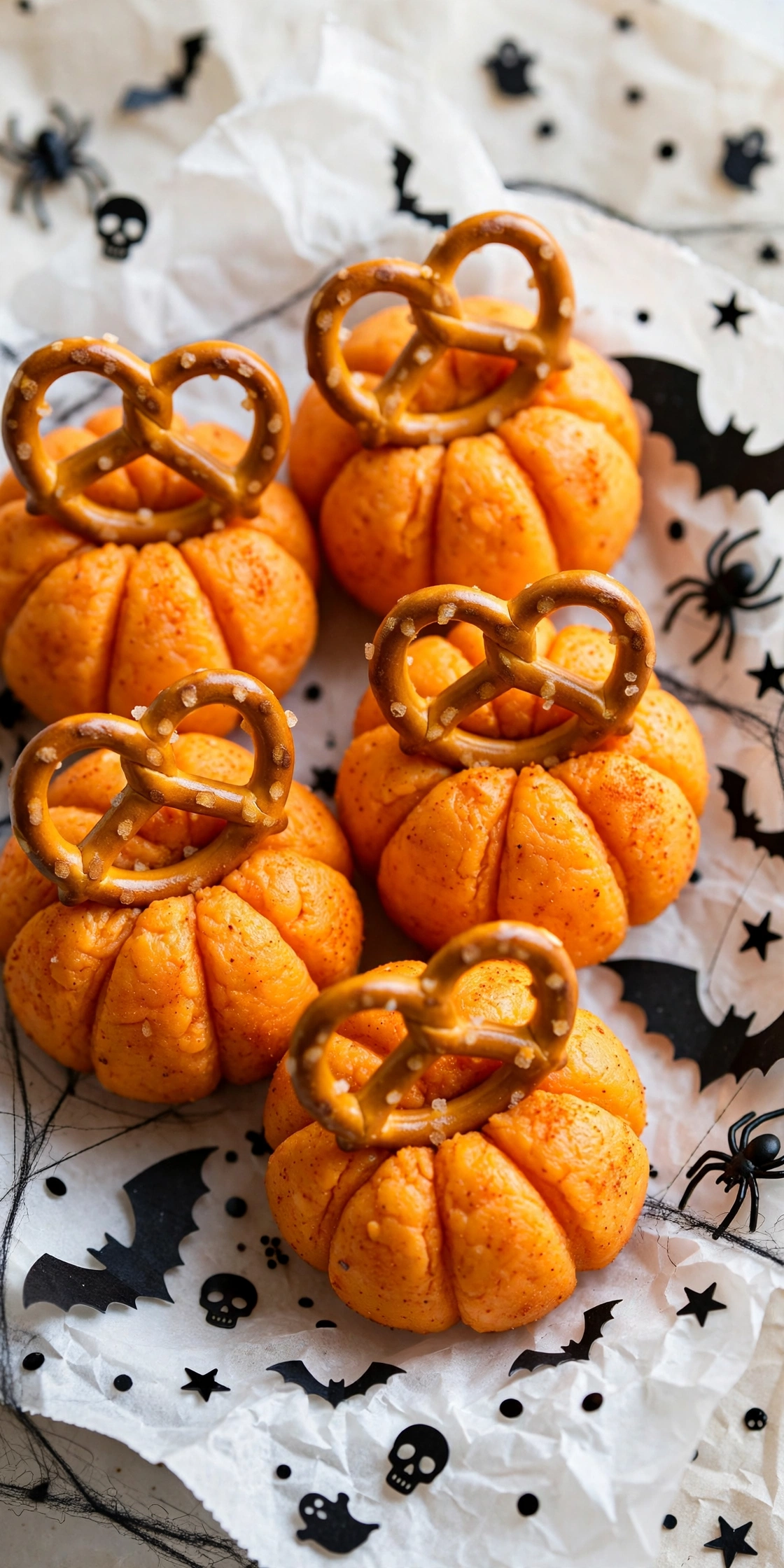 Mini Pumpkin Cheese Balls Mini pumpkin cheese balls — easy Halloween appetizer