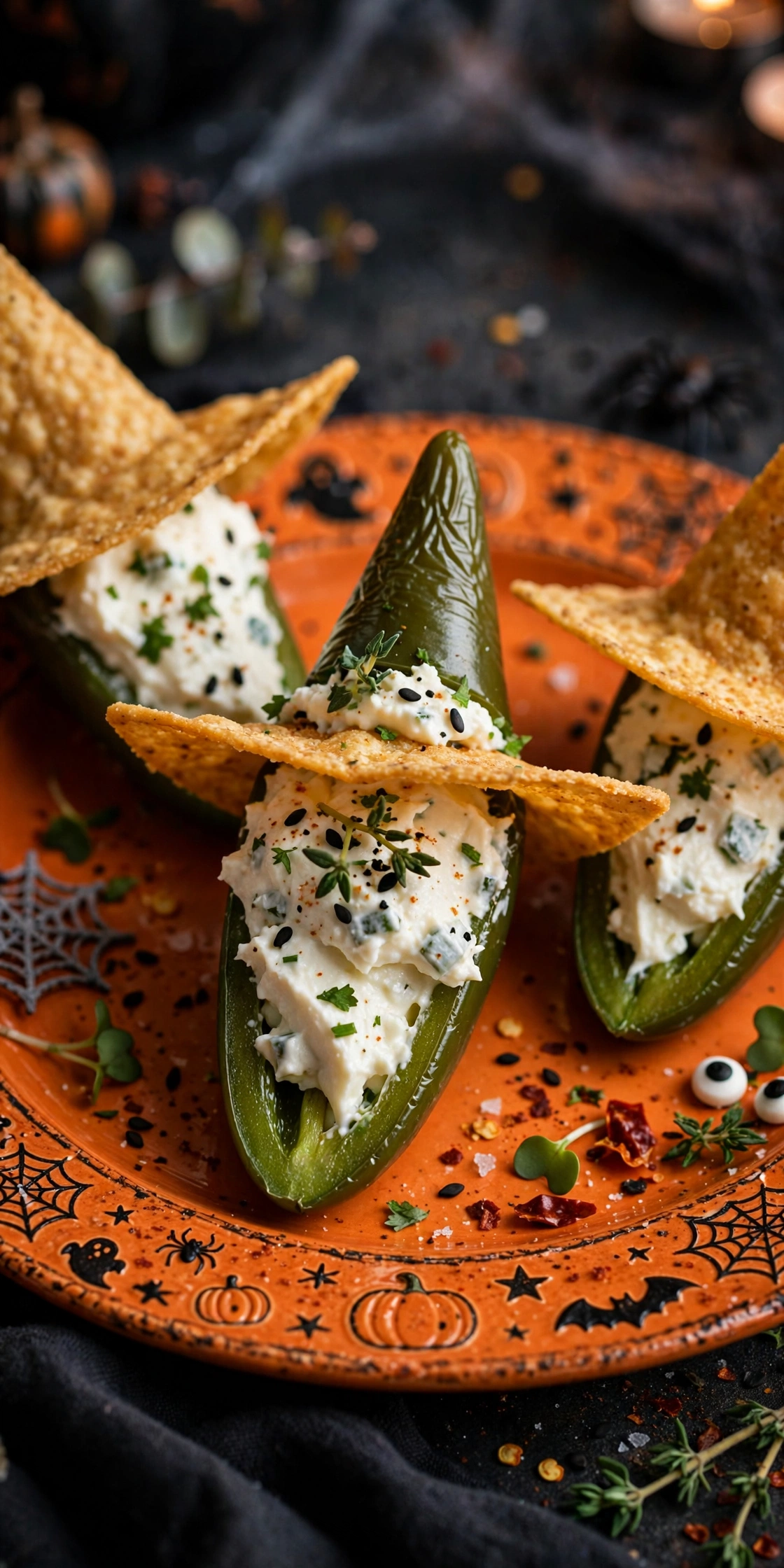 Witch Hat Jalapeño Poppers Witch hat jalapeño poppers — easy Halloween appetizer